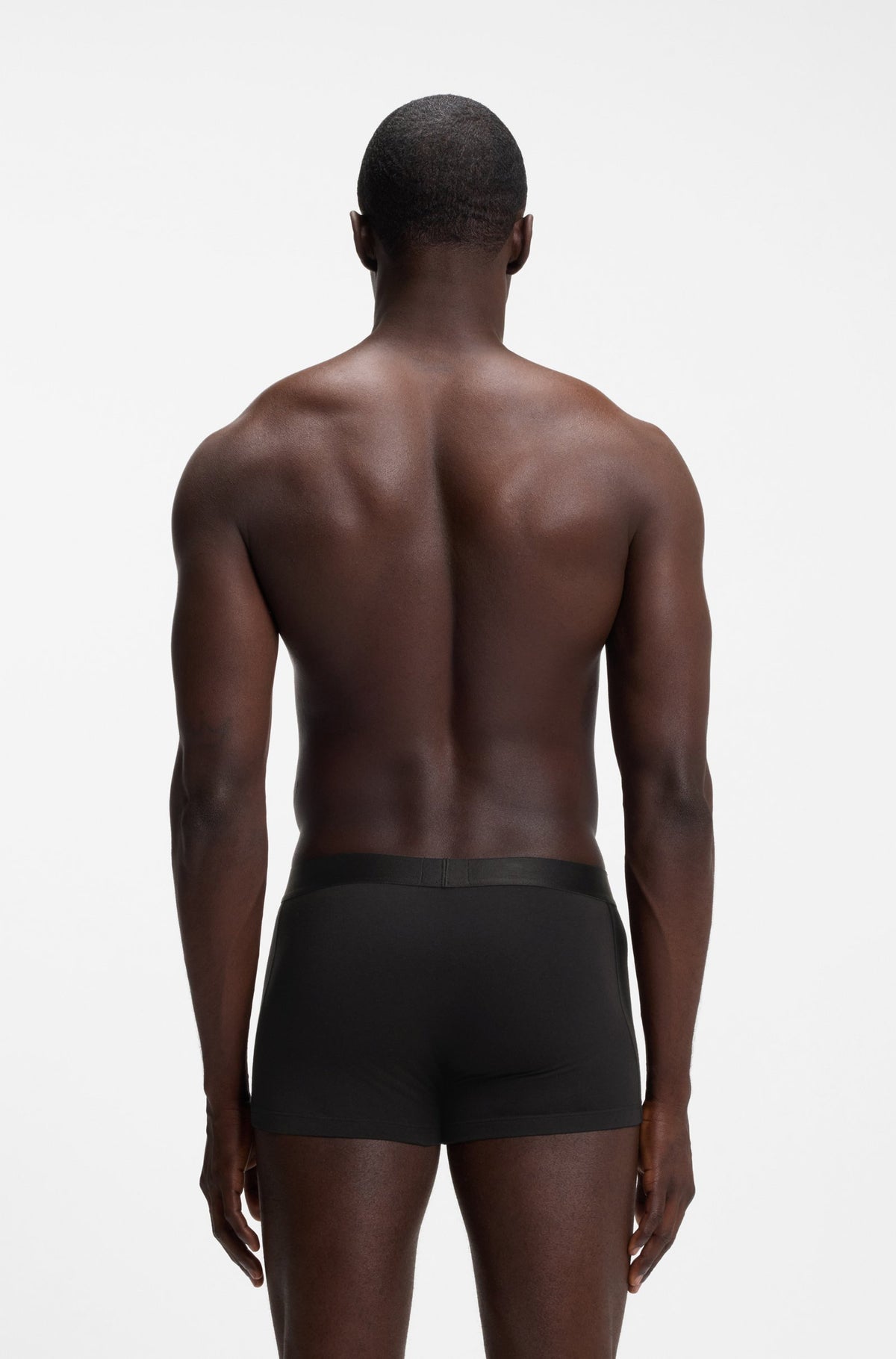Three-Pack of Stretch-Cotton Trunks with Logo Waistbands