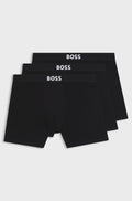 BOSS ONE Three-Pack Stretch-Cotton Boxer Briefs