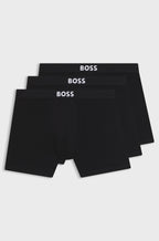 BOSS ONE Three-Pack Stretch-Cotton Boxer Briefs