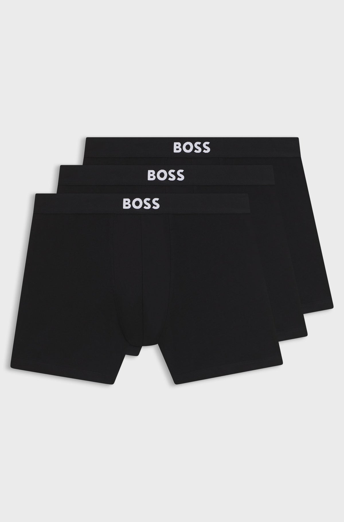 BOSS ONE Three-Pack Stretch-Cotton Boxer Briefs