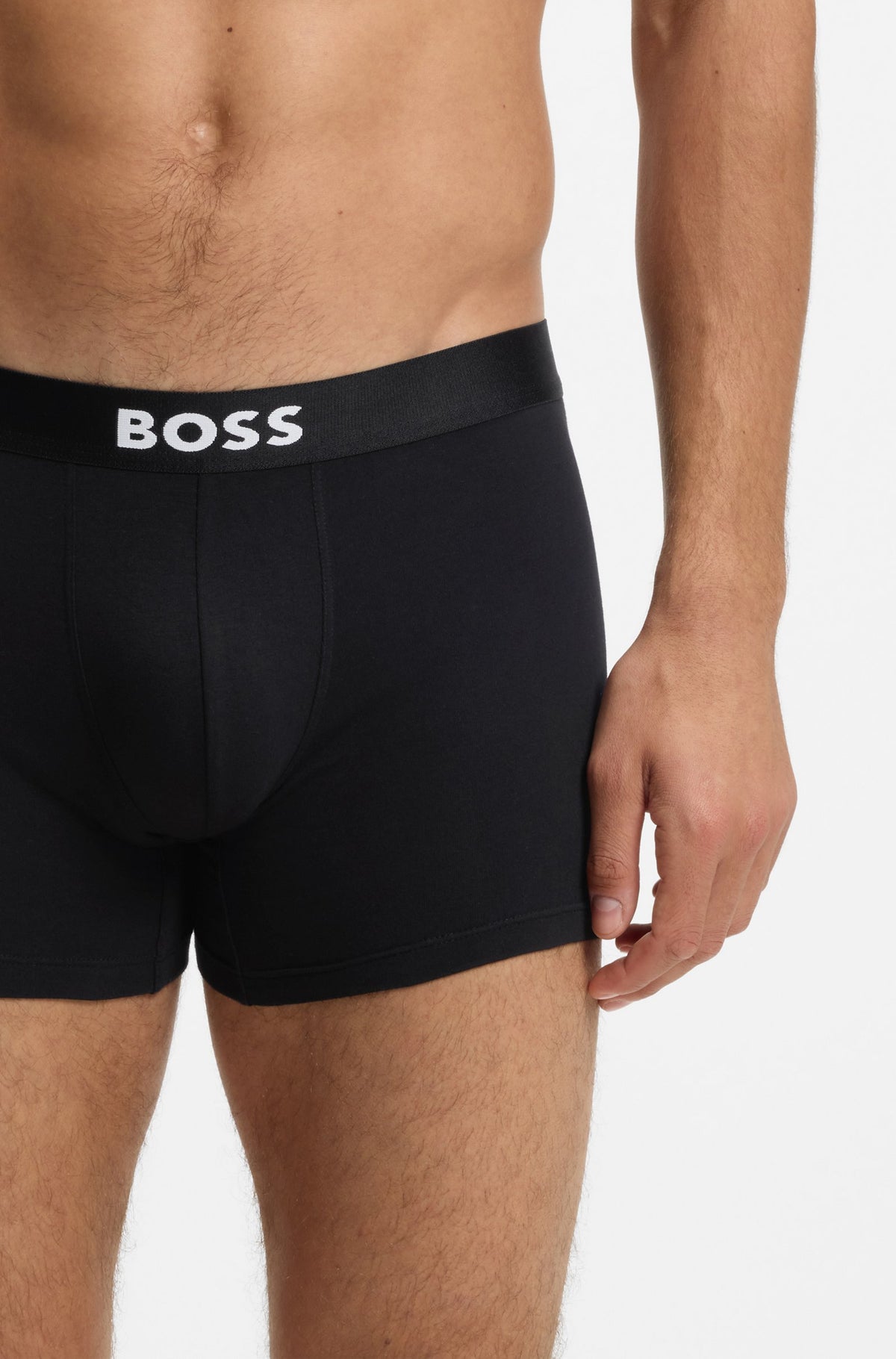 BOSS ONE Three-Pack Stretch-Cotton Boxer Briefs
