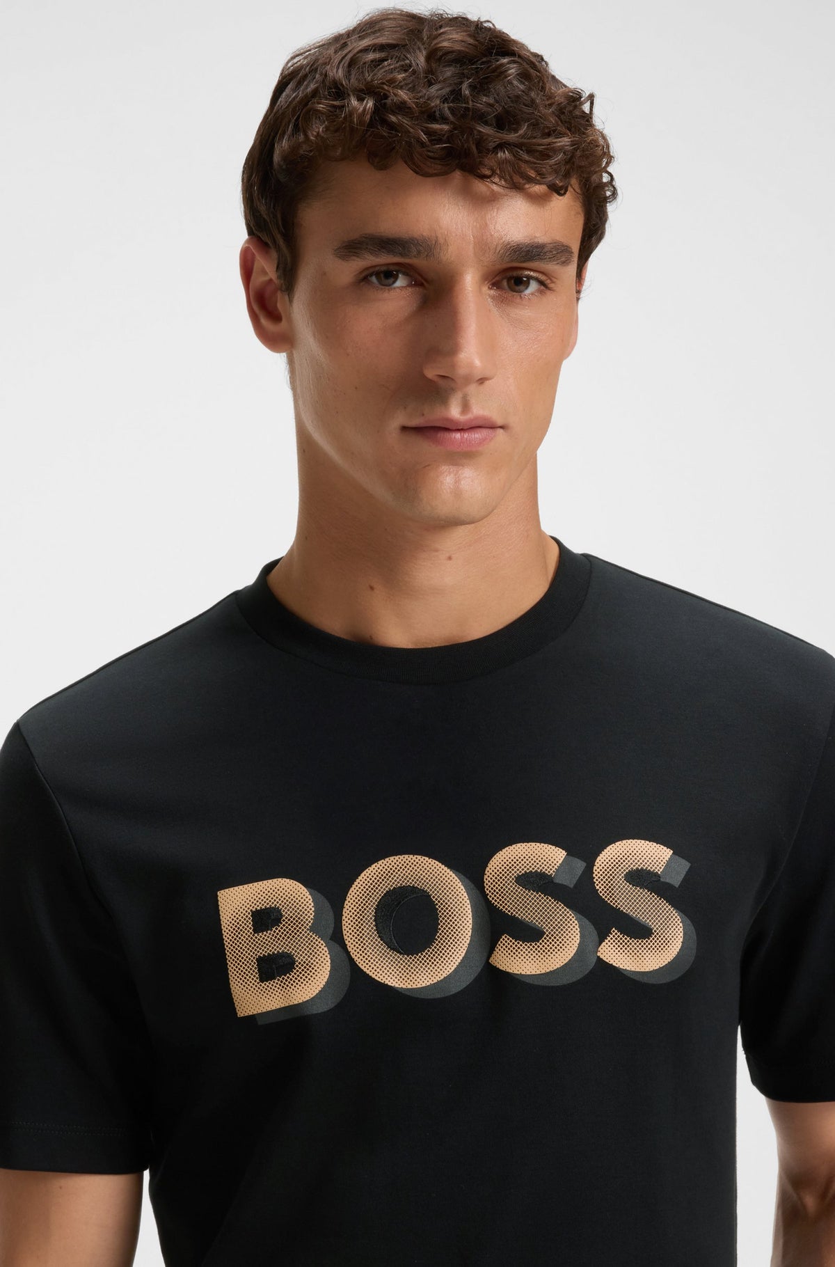 Mercerised-Cotton T-shirt with Logo Artwork