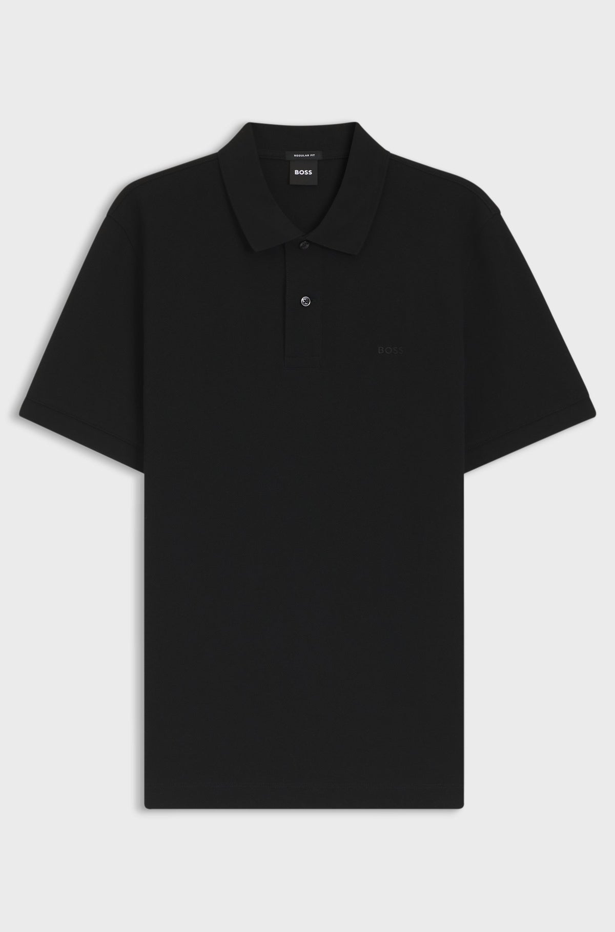 Pallas Cotton Polo Shirt - Black