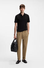 Pallas Cotton Polo Shirt - Black