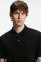 Pallas Cotton Polo Shirt - Black