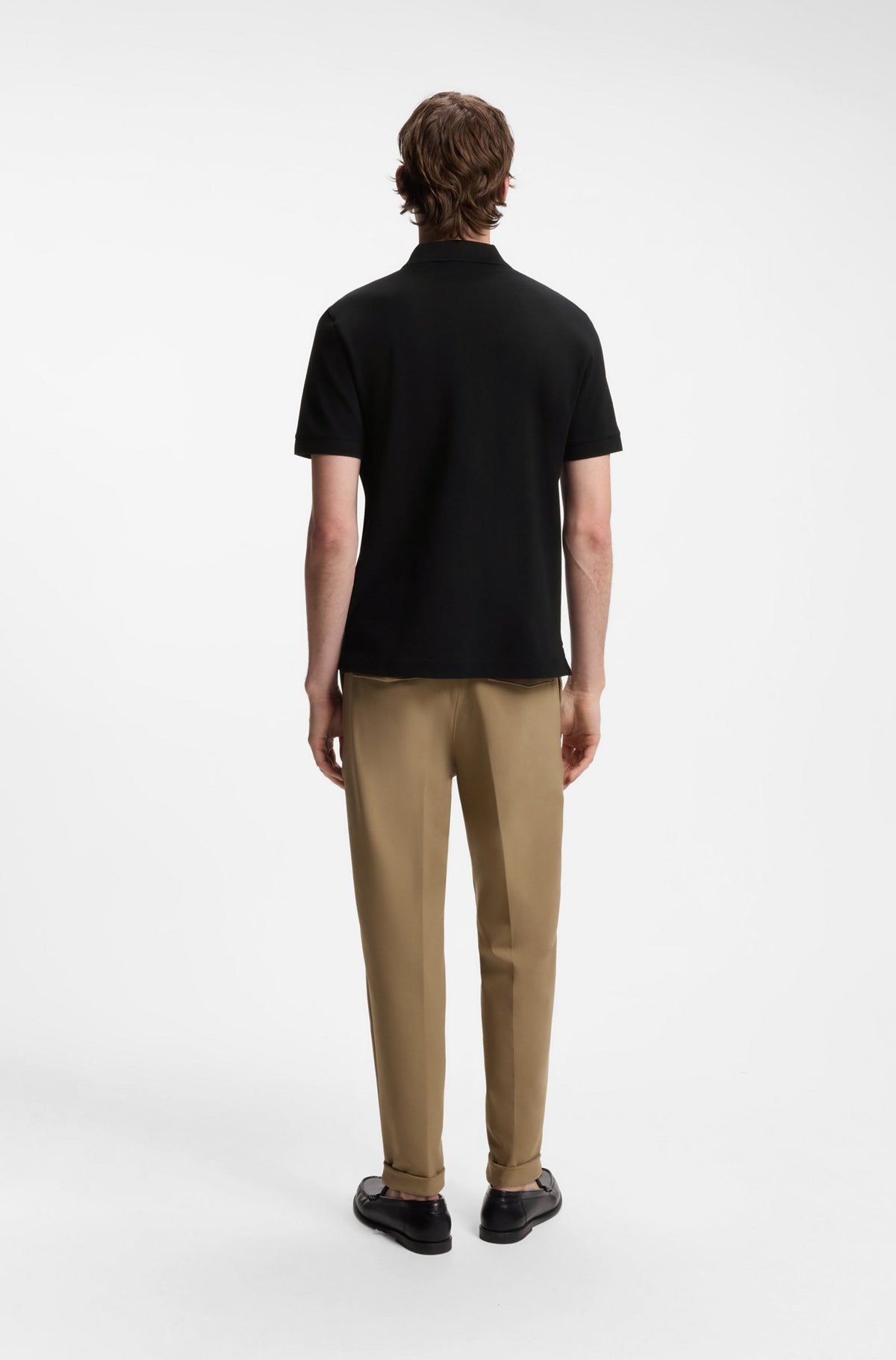 Pallas Cotton Polo Shirt - Black