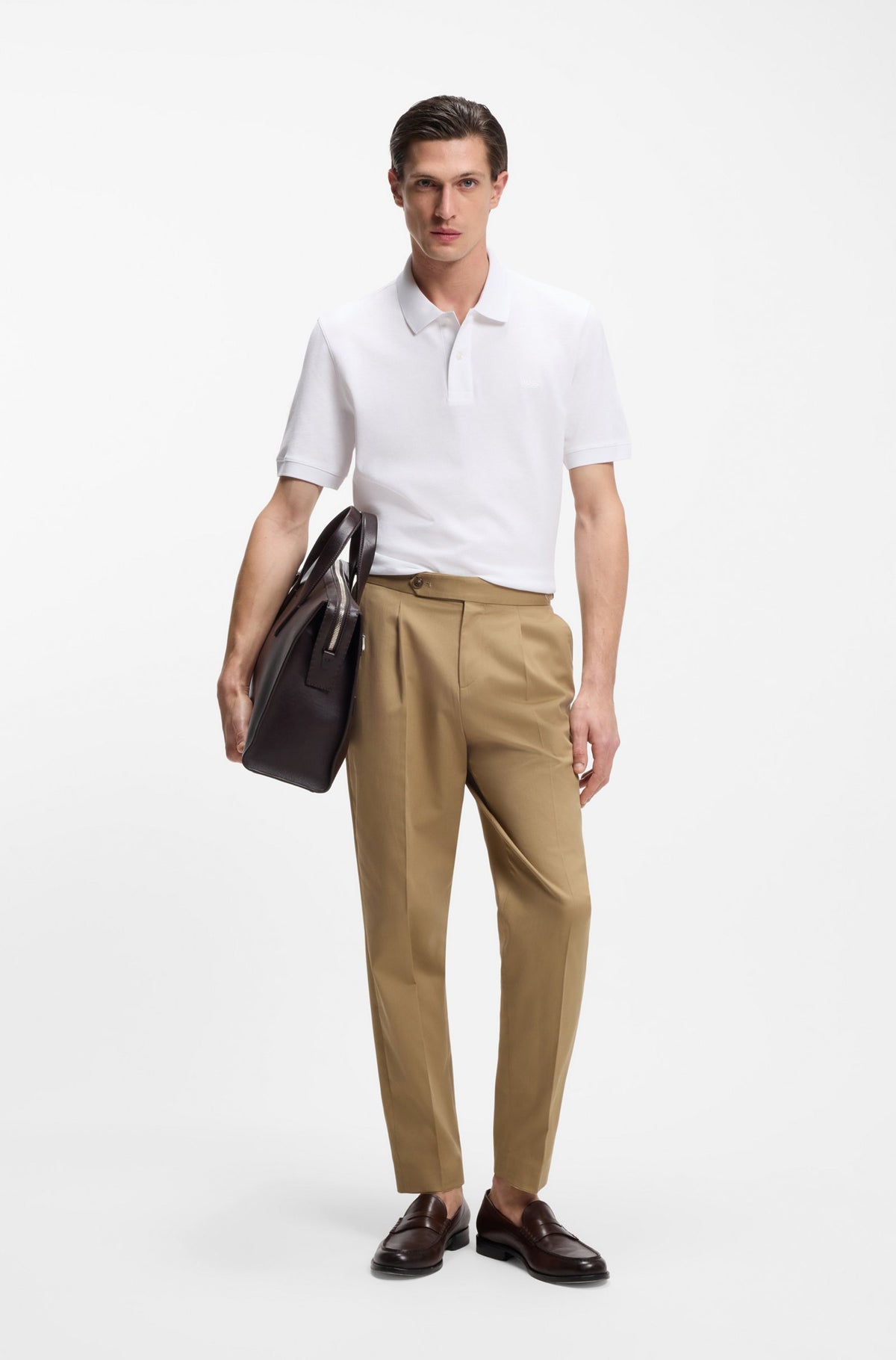 Pallas Cotton Polo Shirt - White