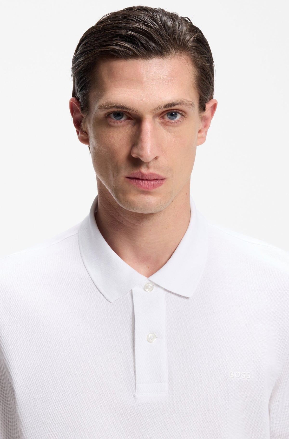Pallas Cotton Polo Shirt - White