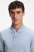 Pallas Cotton Polo Shirt - Light Blue