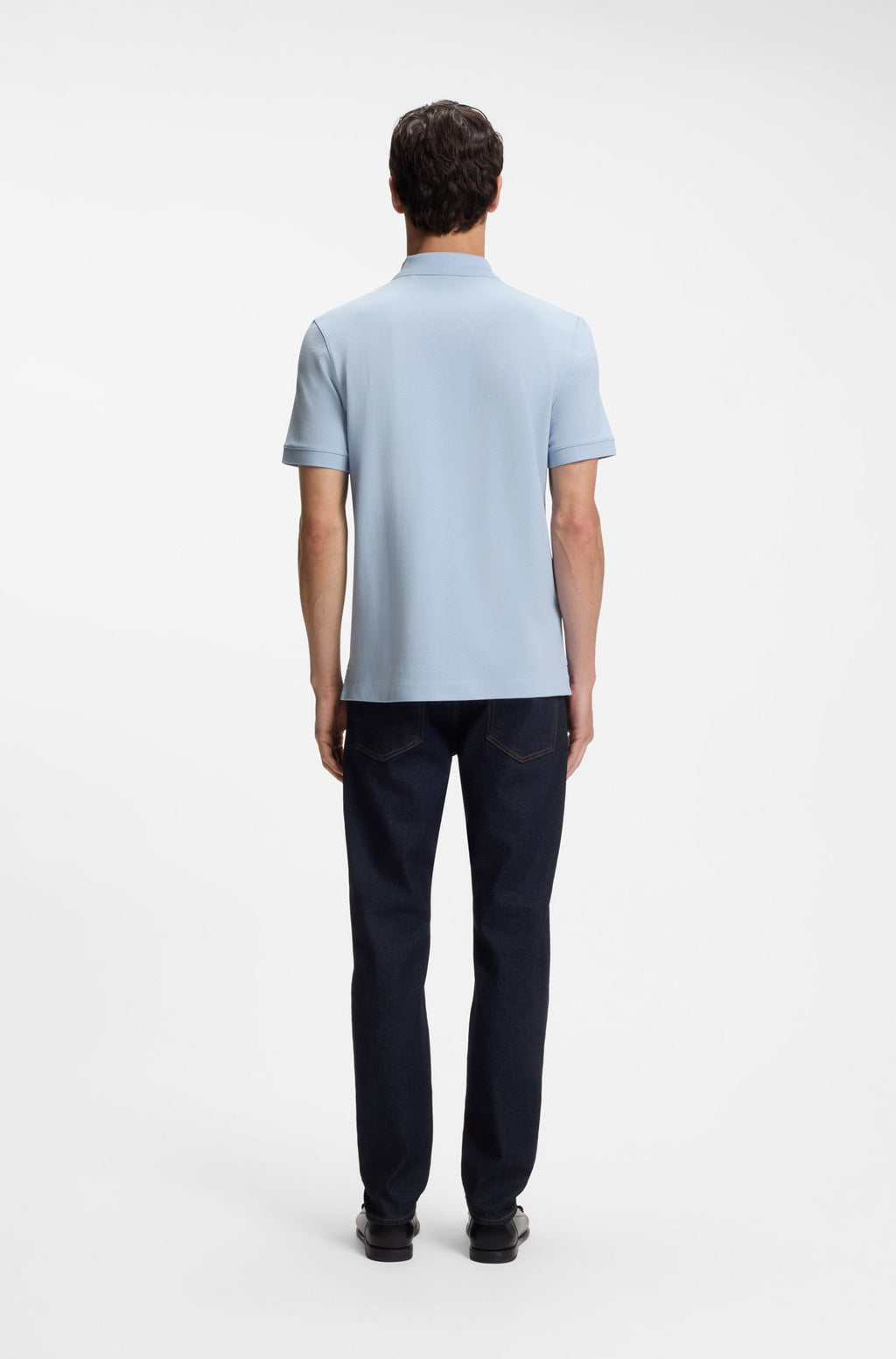 Pallas Cotton Polo Shirt - Light Blue