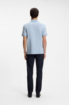 Pallas Cotton Polo Shirt - Light Blue
