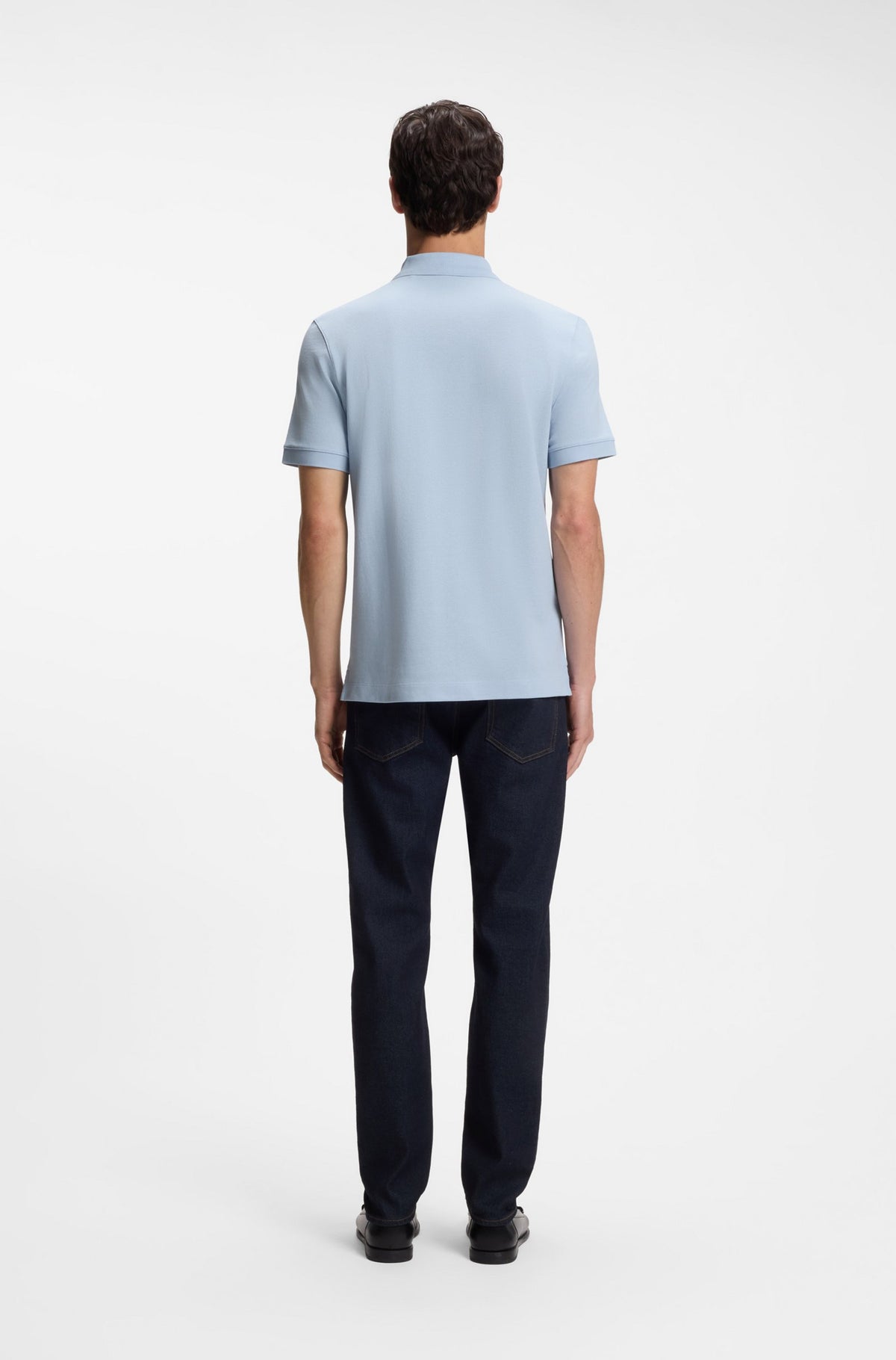 Pallas Cotton Polo Shirt - Light Blue