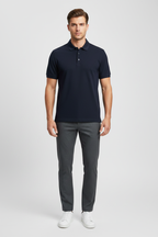 Polo Navy - Front Studio
