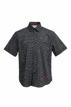 Clean cut-out - Chopper Bike Short Sleeve Shirt Black