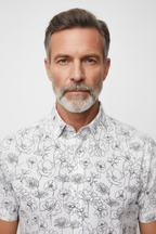 Model front view - MARCO HBD Short Sleeve Shirt