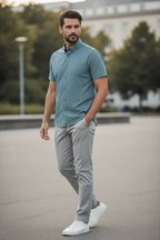 Shirt Teal - Three Quarter Outdoor