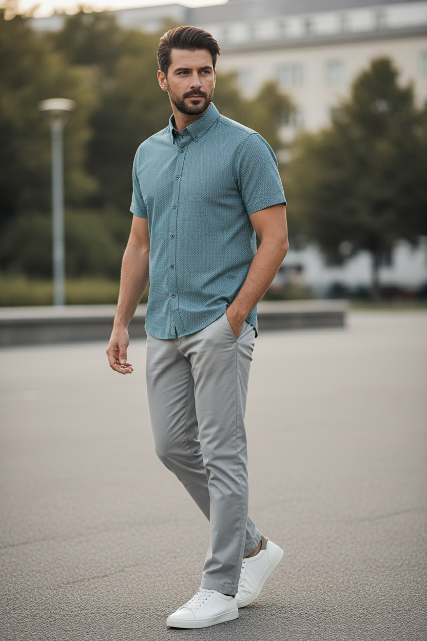 Shirt Teal - Three Quarter Outdoor