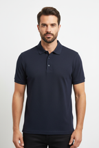 Polo Navy - Detail Crop