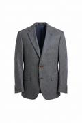 Clean cutout – navy grey houndstooth sport coat on white background