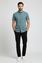 Shirt Teal - Front Studio