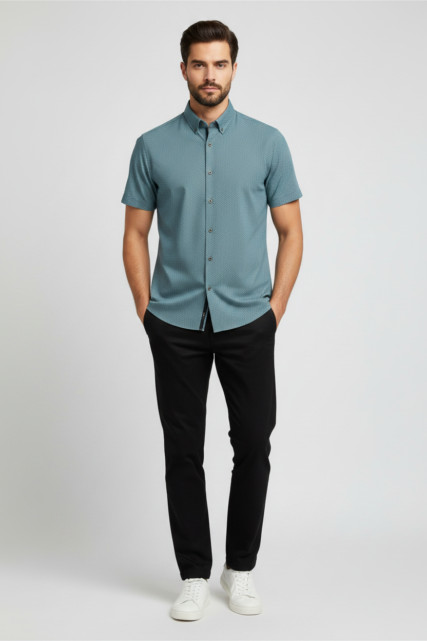 Shirt Teal - Front Studio