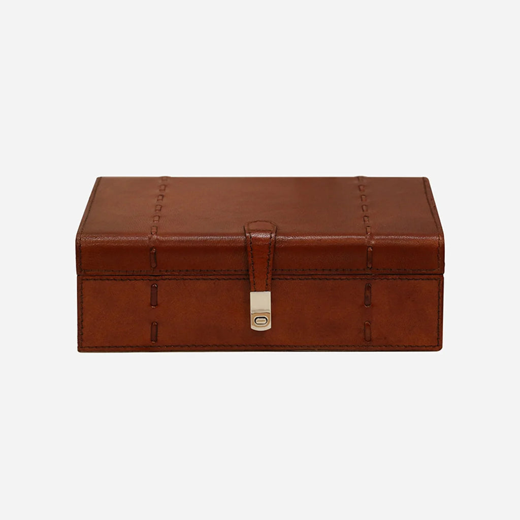 Savoy Leather Box Medium