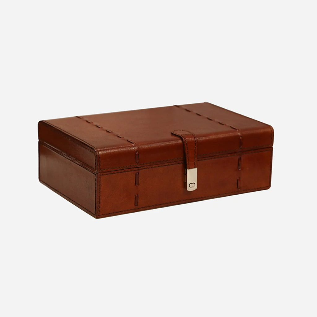 Savoy Leather Box Medium