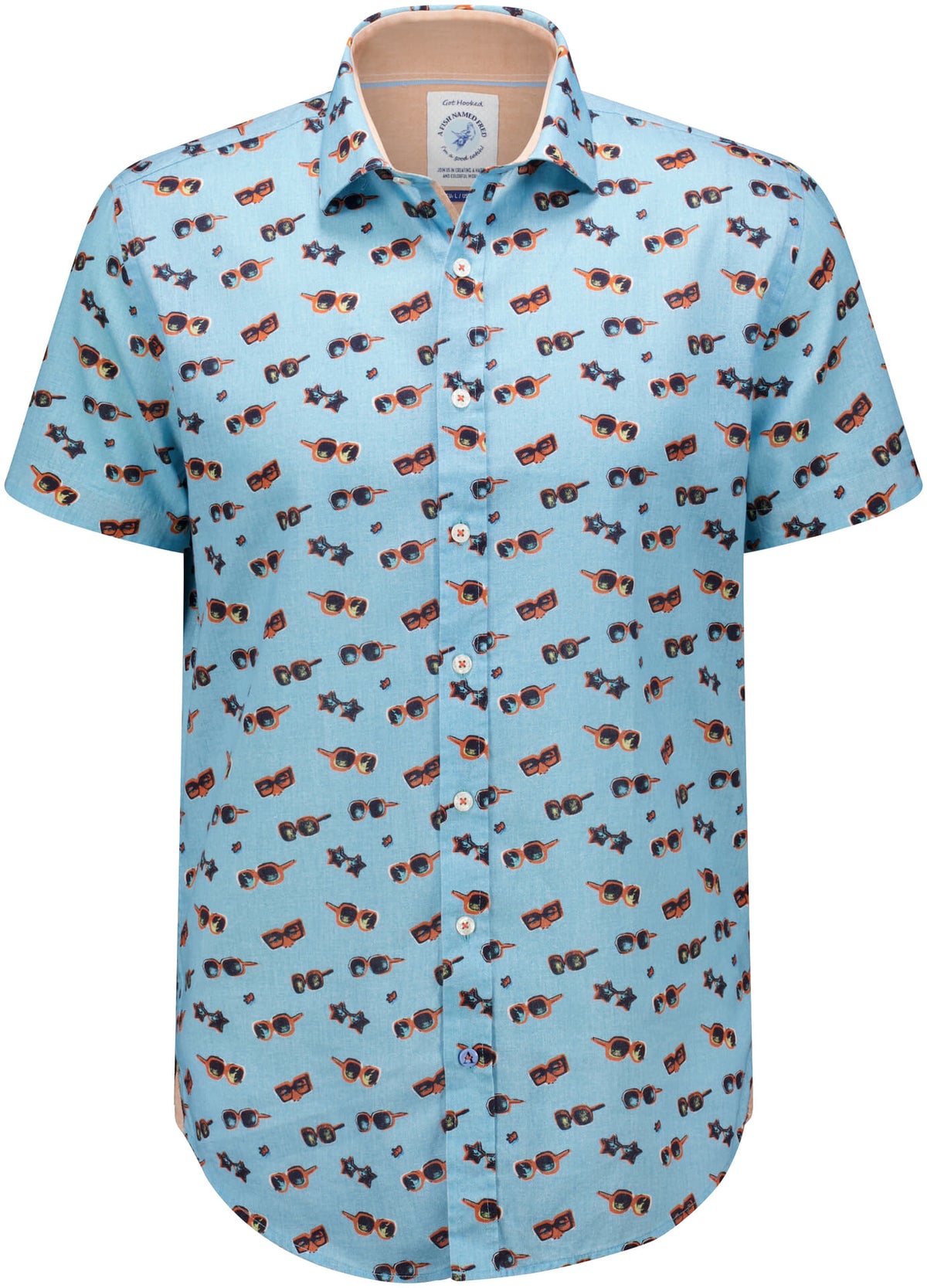Sunglasses Print Short Sleeve Shirt