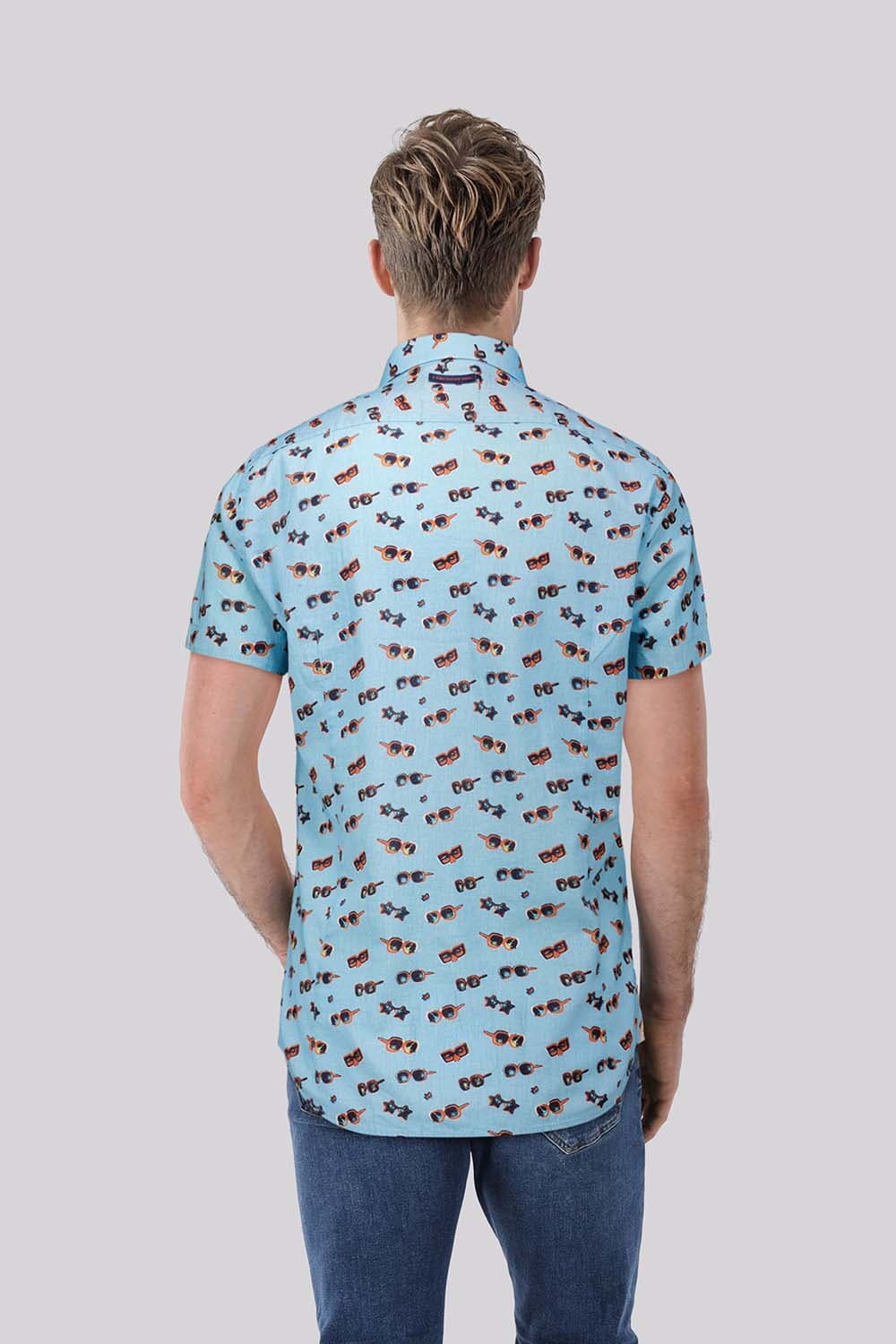 Sunglasses Print Short Sleeve Shirt