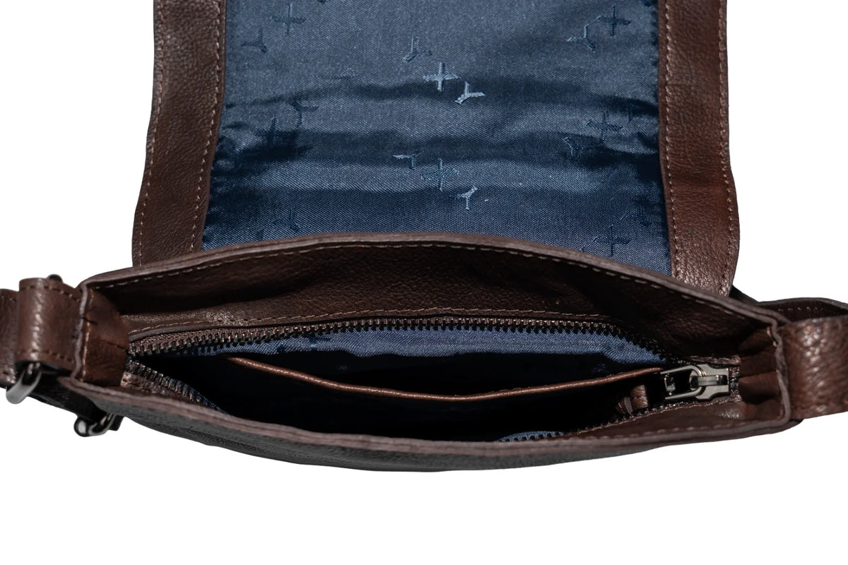 Tirau Small Satchel - Brown